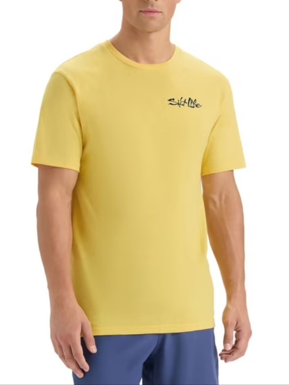 Salt Life Men's Graphic T-Shirt Blue Brew Yellow XL Beer Crab - Picture 2 of 5